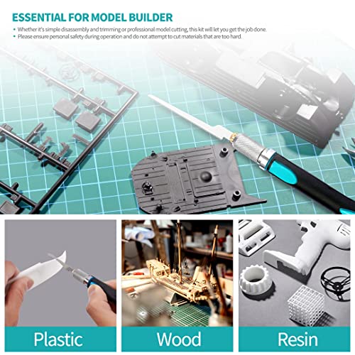 Modeling Knife Hacksaw Tool for DIY Mini Razor 7PCS Model Craft Hand Blades - size: 1pcs sawholder & 7pcs blades