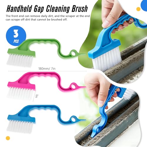 15Pcs Crevice Cleaning Brush Groove Gap Hard Bristle Cleaning Tool Small Clean Brush for Cleaning Sink Toilet Kitchen Door Window Track Cup Teapot