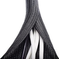 ZhiYo Cable Sleeve, 6.6ft - 1/2 inch, Black - color: Black, size: 6.6ft, 1/2''