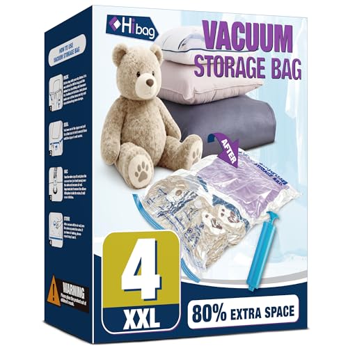 XXL Jumbo Vacuum Seal Storage Bags Extra Large for Clothing Bedding - size: 4-XXL