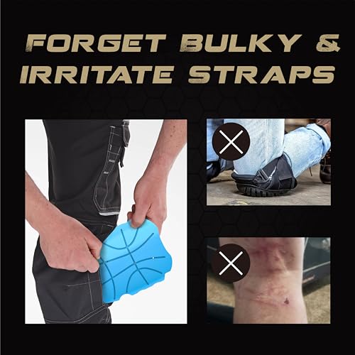 Breathable Pocket Knee Pad Insert for Work Pants/Bibs, Uniforms, and Tactical Pants, Men’s Heavy Duty Pocket Knee Pads for Construction, Flooring, and Garage, 11.5''×7.9''×0.45'', Blue - size: 1 pair 11.5''×7.9''×0.45''