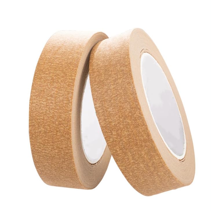 2 Pack Brown Painters Tape 1 inch Wide Brown Masking Tape Paint Tape Brown Paper Tape 1 inch x 55 Yards x 2 Rolls (110 Yards in Total) - color: Brown, size: 1 Inch (2-Pack)