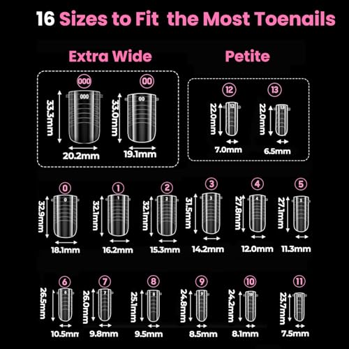 GlimightyX Polygel Toenail Kit, Clear White Pink with Toe Dual Nail Forms - color: 01-3 Colors Basic Polygel Toenail Kit