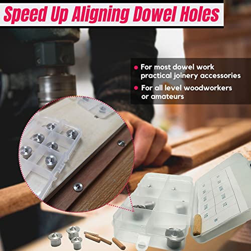 Stainless Steel Dowel Centering Pins, Hole Drilling Alignment Tool