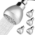 5 Pack High Pressure Shower Head - Powerful Bathroom Pressure Boosting Showerhead - Perfect Universal Replacement for Rain Shower Heads(Chrome) - color: 5 Pack Chrome