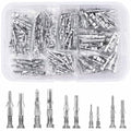 JRready ST6527 150Pairs Pins Terminal Kit 093" 062" Mini-Fit Jr. MLX Micro-Fit Car Automotive Terminals Electrical Pin Connectors 14-20AWG 18-24AWG 20-24AWG Single Pin Sockets Contact Standard Molex - color: 150Pairs Std Molex