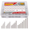 220Pcs 304SS Dowel Pin Assortment Kit M2-M5 Shelf Support Pins - size: M2/M3/M4/M5