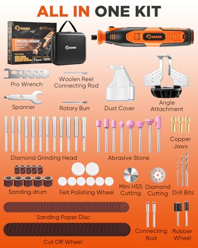 Saker Electric Chainsaw Sharpener Kit,Chain Saw Sharpener Tool