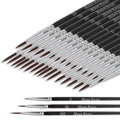 Moon Roses 30 Pcs Miniature Detail Paint Brush Set