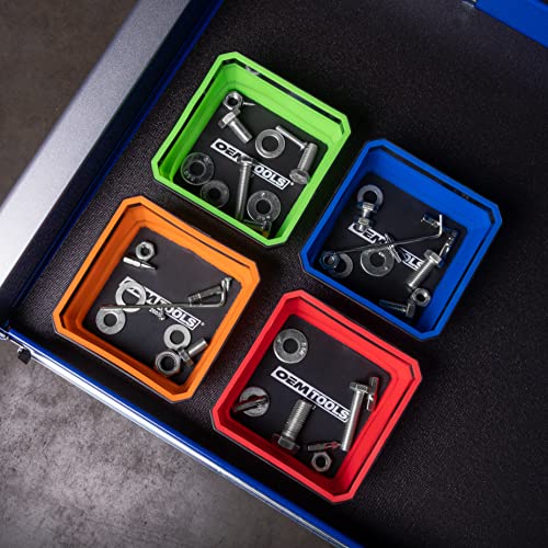 OEMTOOLS 26052 4-Pc Collapsible Magnetic Tray Set 4-1/2" for Small Parts - style: Tray