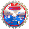 Framing Saw Blade 6-1/2" 24-Tooth Arbor: 5/8", Framing/General Wood Cutting Circular Saw Blade, Cutting Head with Special Anti-Heat Adhesion Coating, Long Life, High Finish,W6-1/2 24T Teeth TA - size: 6-1/2" 24T