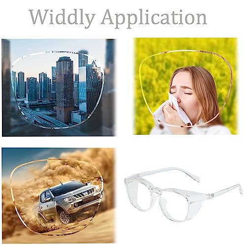 Safety Glasses for Men Women, Anti Fog Safety Goggles Comfortable Blue Light Blocking UV Protective Adult Nurse - color: White 1pack