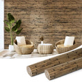 Art3d 48 x 96 in Pole Wrap Natural Bamboo Wall Panel, 2-Pack, Dark Burned - color: Dark Burned, size: 2-48 inches x 96 inches