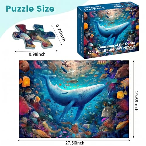 1000 Piece Puzzle for Adults, Guardian of the Ocean Jigsaw Puzzle - color: Guardian of the Ocean
