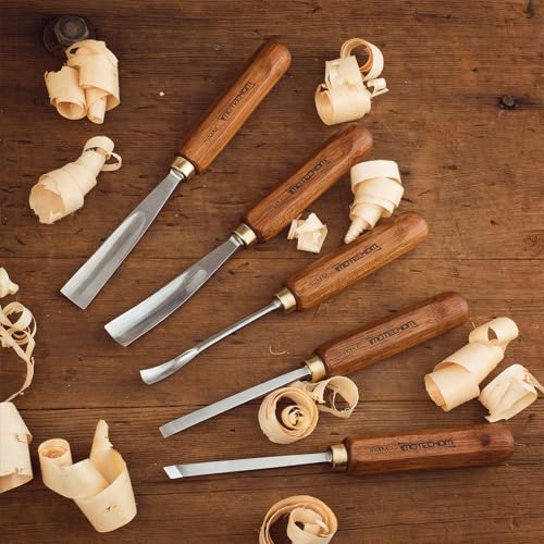 12-Piece Wood Carving Chisel Tools Set, Sharp CR-V Steel Blades - size: 12PCS Carving Chisel