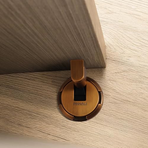 PANALI Magnetic Door Stopper, Windproof Door Stop, 1 Pack - color: Brown Bronze