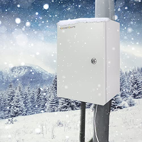 TOCRETOARE Outdoor Electrical Junction Box, 16x 12 x 8'' NEMA 4X Enclosure Box, Wall Mounted IP66 Waterproof & Dustproof Lockable Metal Junction Box - size: 16"x12"x8"
