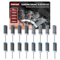 Sanding Drums Set for Dremel Rotary Tool (16Pcs-Mixed Grits) - style: 1500 2000 2500 3000 Grit