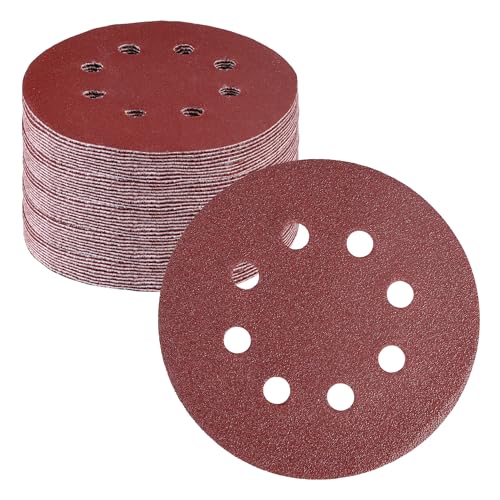 WORKPRO Sanding Discs, 5-Inch 80 Grit 8-Hole Hook and Loop, 50 Pack - style: 50PCS 5 Inch 80 Grit
