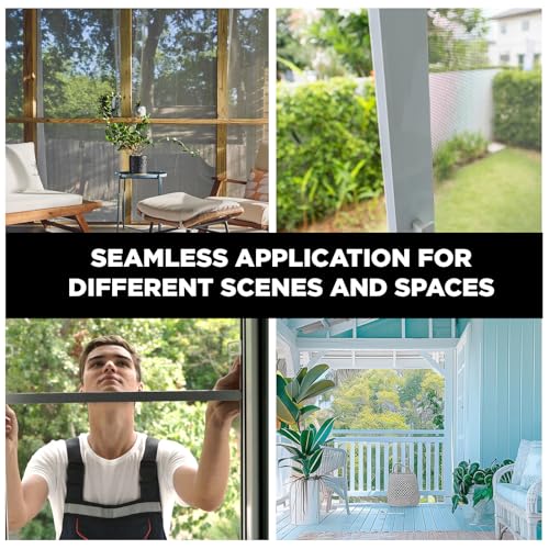 DOCAZOO Window Screen Mesh 48 in x 100 in - color: Charcoal, size: 48 in x 100 ft