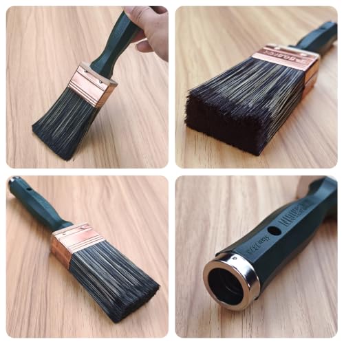 King Origin 2 PCS 2 Inch Paint Brushes with Pole, Quick Deck Brush - size: 2-Inch