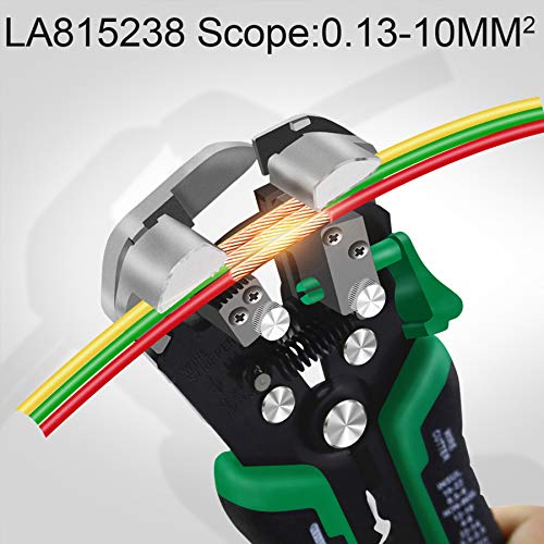 LAOA Automatic Wire Stripper Tool, Self Adjusting Wire Stripper and Crimper, 8-26 AWG Electrical Wire Cutter for Electricians, Alloy Steel Hand Tool