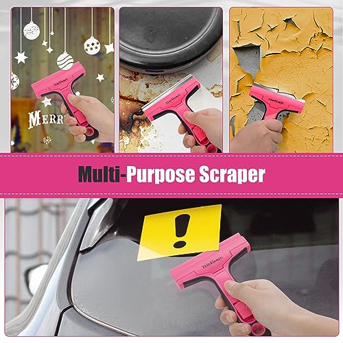 THINKLEARN Razor Blade Scraper, Razor Scraper with 20Pcs 4" Blades - color: 21pcs Scraper Tool