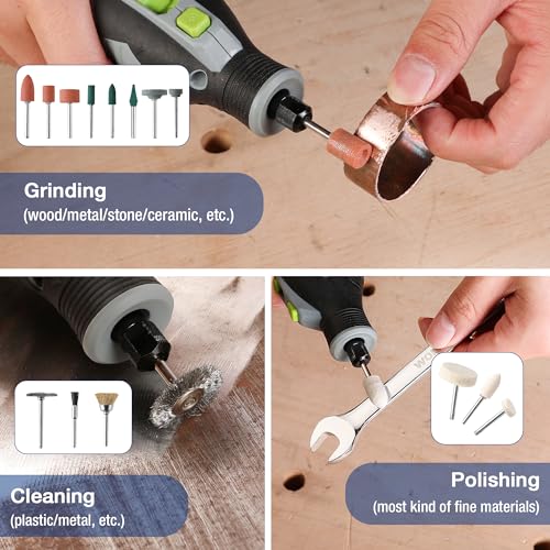 WORKPRO 530-Piece Rotary Tool Accessory Kit, Rotary Tool Bits for Easy Cutting, Grinding, Sanding, Polishing, Cleaning, Drilling, Carving and Engraving - style: 530 Piece Rotary Tool Attachments