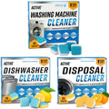 Washing Machine Dishwasher & Disposal Cleaning Tablets - Appliance Refresh Bundle Includes 12 Month Supply Cleaner Deodorizer, Washer Descaler, Disposer Freshener Deep 72 - style: 24 Washer + 24 Dishwasher + 24 Disposal Tablets