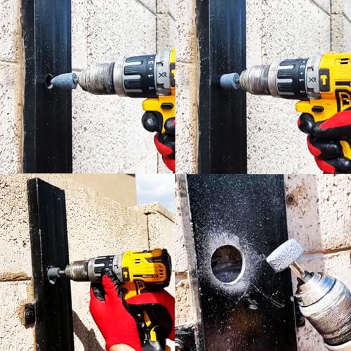 10 Pcs 1/4" Hex Shank Drill Grinding Stone Set