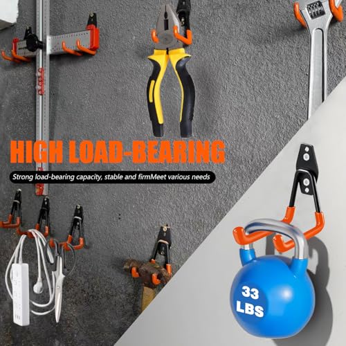Heavy Duty Garage Storage Hooks 4 Pack Garage Tool Organizer Wall Mount - size: Small