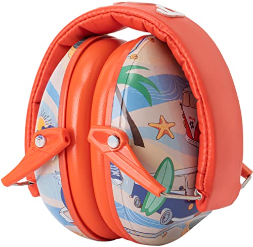 Snug Kids Earmuffs – Noise Reduction for Toddlers & Children – Adjustable, Lightweight, Foldable, Soft & Comfortable - color: Beach