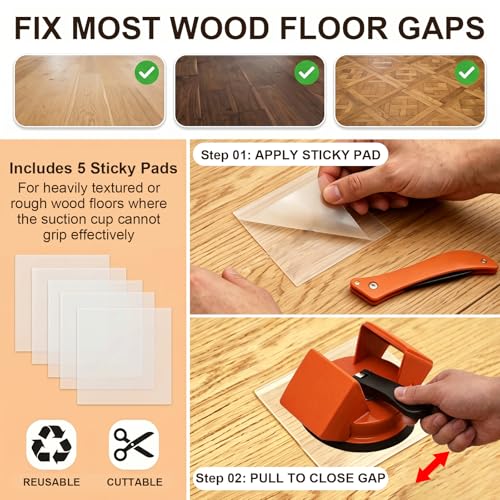 Heavy Duty Floor Gap Fixer Tool with Enhanced Suction Cup