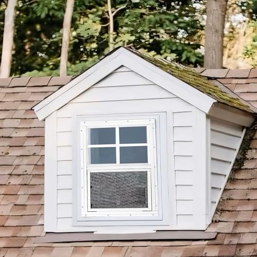 2 Pack Shed Windows, Chicken Coop Windows, 18" x 23" White - color: White, size: 18" x 23"