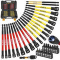 Magnetic Nut Driver Bit Set, 35-Piece Extra Long Nut Driver Set for Impact Drill, Metric & SAE, PH1 & PH2 Screwdriver Bits 1/4 Drive Shank Adapter Extension, Durable for Professional Projects - style: 35-Piece Nut Driver Set