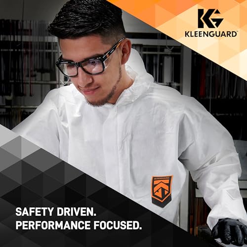 Kleenguard™ V30 Maverick™ Safety Glasses (56567), Clear Lenses with KleenVision™ Anti-Fog coating, Black Frame, Carrying Case, Eyewear for Men and Women - color: Black Frame/Clear Lenses