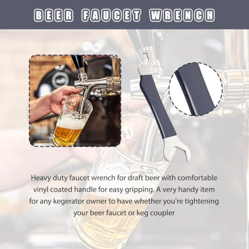 Ziyuan Beer Faucet Wrench Tool - Heavy Duty Hex Nut Tap Wrench - 1 Pack - color: 1 Pack