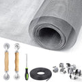 King&Charles Window Screen Replacement, 6in1 Window Screen Door Repair Kit - color: Gray, size: 59"×106"