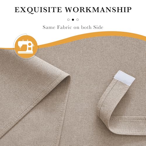 RYB HOME 100% Blackout Classroom Door Window Cover, Sidelight Curtains - color: Mocha, size: 12"W x 40"L (Pack of 1)