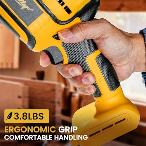 Brushless Reciprocating Saw Compatible with Dewalt 20V MAX Battery(Tool Only), 3,000 SPM One-Handed Cordless Sawzall, 1" Stroke Length, Pivoting Shoe, LED Light, Variable Speed for Wood/Meatl/PVC