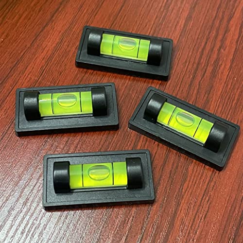 4Pcs Magnetic Bubble Spirit Level RV Standard Levels Magnet RV Levelers Tool for RV Camper, Travel Trailer, Motorhome, Tripod, Turntable, Phonograph (Set-A)