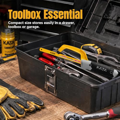 KATA 10 Inch Mini Hacksaw for Metal Cutting with 3PCS Blades in Tight Space - size: 10" Hacksaw