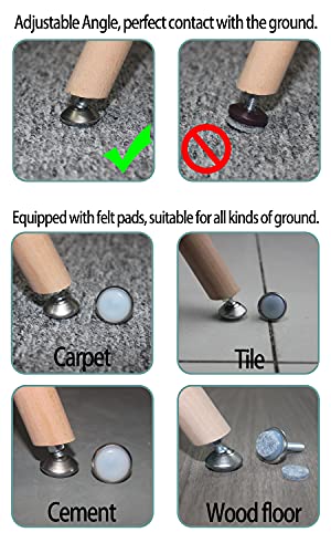 HUAYY Furniture Levelers Swivel Feet,Angle Height Adjustable(3/8-16 Nut Inserts Kits-4 Sets),Heavy Duty Leveling Legs for Table Chairs Cabinets Sofa,with High-Density Self-Adhesive Felt Pads - size: 3/8-16 Kits-4 Sets