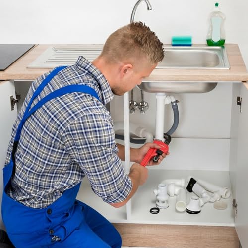 10-Inch Aluminum Pipe Wrench, 10-Inch, Heavy-Duty Adjustable Straight Plumbing Wrench, Drop-Forged Jaw, Lightweight Design, Versatile for Plumbing & Home Repair - size: 10IN