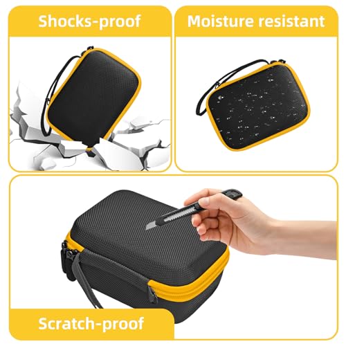 Hard Case for Fanttik A10 Apex 3-in-1 / A10 Pro 2-in-1 Digital Laser Tape Measure – Shockproof Dustproof Measuring Tape Protective Carrying Case