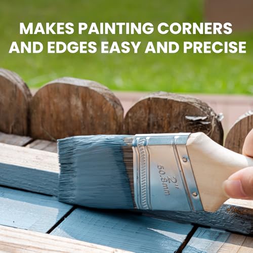 Mister Rui Paint Brush, 2 Inch Angled Synthetic Sash Brush for Walls - size: 1PCS, 2" Angled