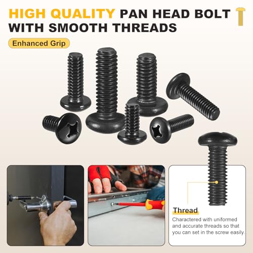 METALLIXITY Phillips Pan Head Bolt Driver Bit Kit 1/4"-20x1-1/4 10Pcs 304 - size: 1/4"-20x1-1/4"