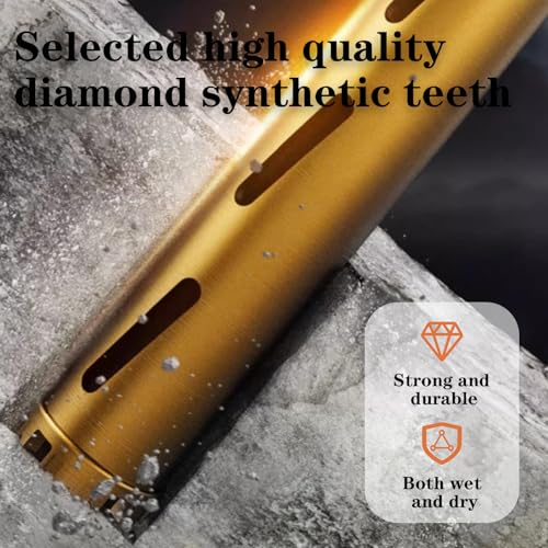 4" Dry Core Drill Bits 13in/330mm Drilling Depth，10mm Segment Height - size: 4 inches