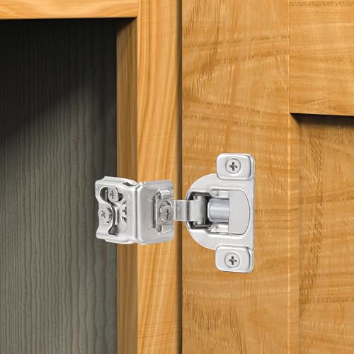 Soft Close Cabinet Hinges for Kitchen, 1-3/8” Overlay, 4 Pack - size: 1-3/8 Inch Overlay