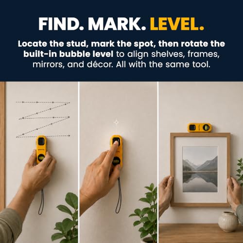 Zircon® StudScout™ Magnetic Stud Finder, No Batteries Required, 2-Pack